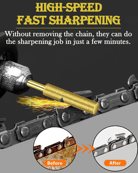 Shitime 5-32-diameter head detail for precise chain sharpening.