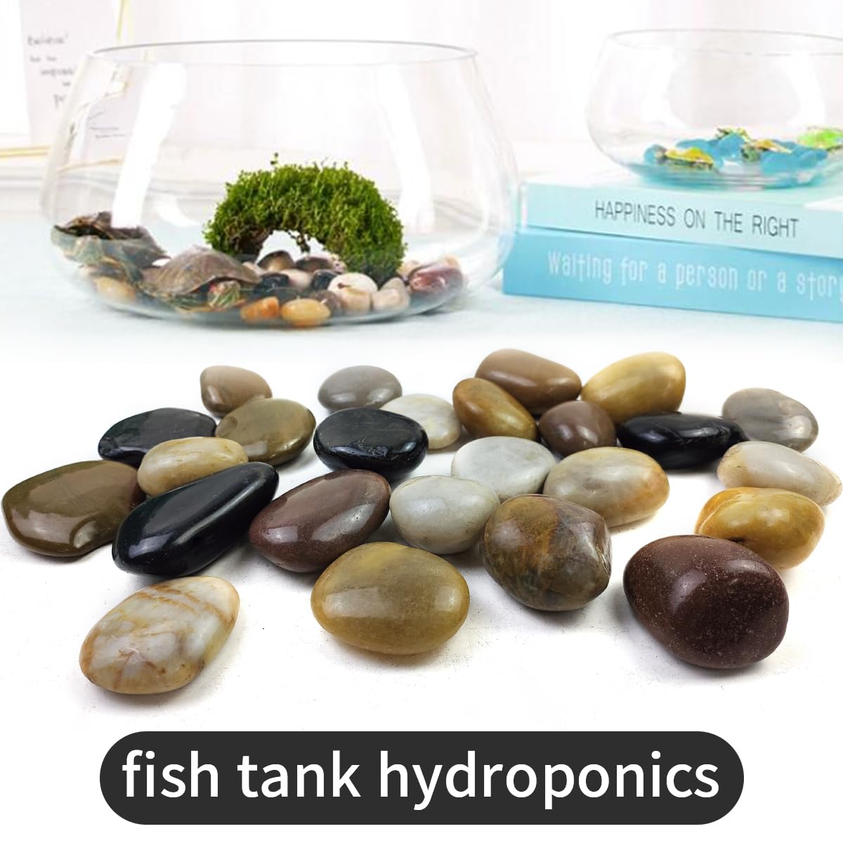 SHIZWU outdoor fountain pebbles provide a smooth, non-scratch surface