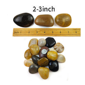 SHIZWU polished colorful pebbles for elegant vases and arrangements