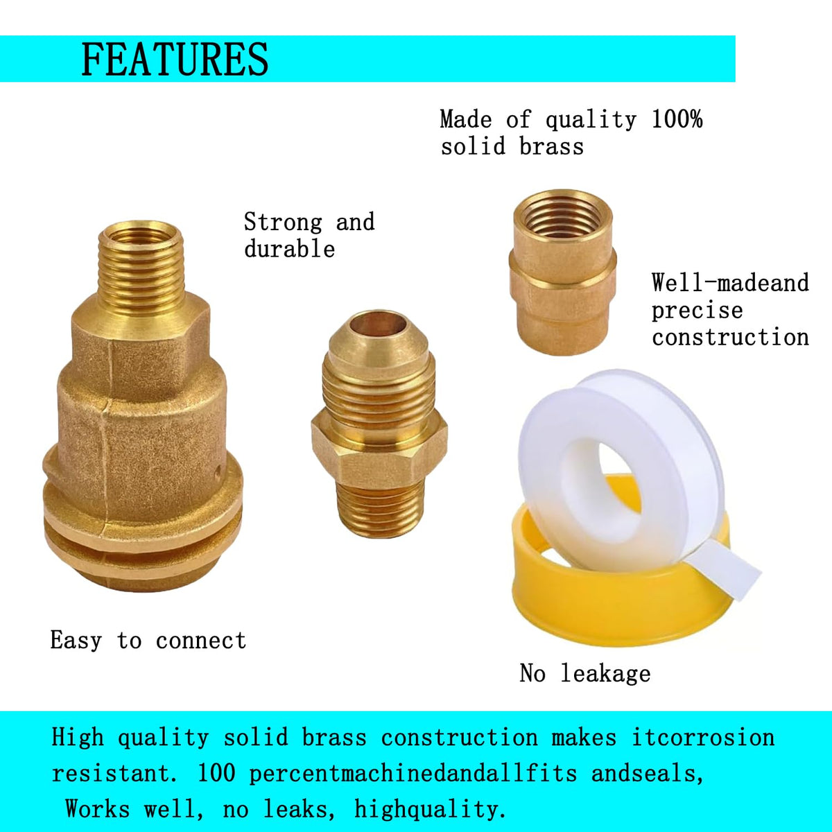 SHJDHX three eighths flare to quarter inch NPT male image showing compatibility