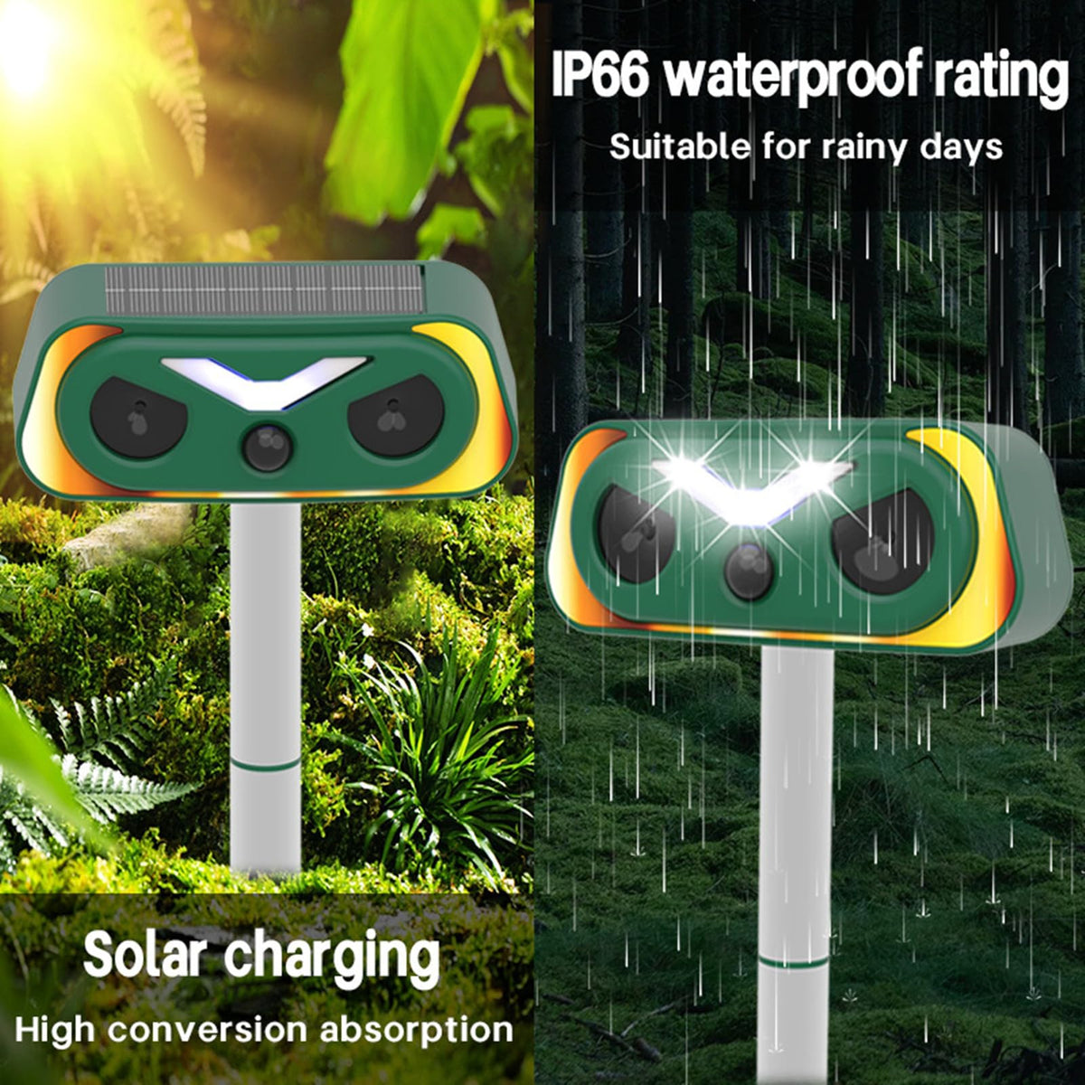 SHKI dual power setup supports solar and USB charging
