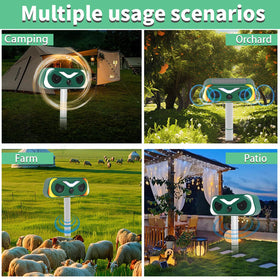SHKI PIR sensor detects motion to trigger deterrent responses