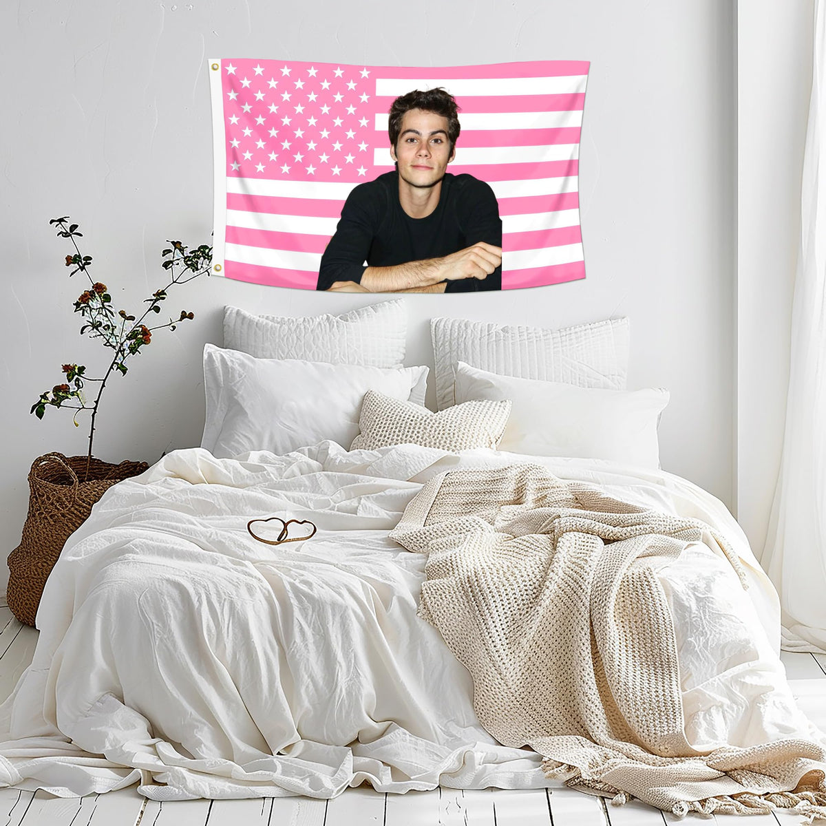 Shmbada flag with double-stitched edges for lasting display