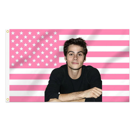 Shmbada Dylan O'Brien 3x5 flag wall hanging with vibrant color for stylish rooms