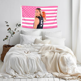 Shmbada PaigeBueckers flag quick backdrop for parties and game nights.