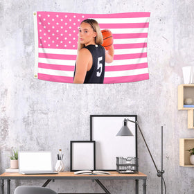 Shmbada PaigeBueckers flag versatile wall hanging for bedrooms or offices.