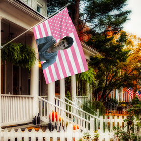 Party backdrop using Shmbada flag for event flair.