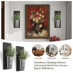 SHOHAYTO back-mounted hanging hardware makes fast wall installation.