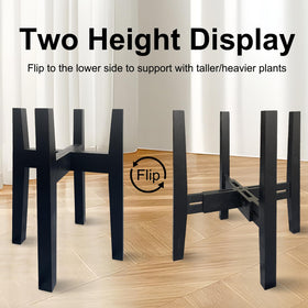 Sholramo mid-century modern plant stand adds clean lines to any room.