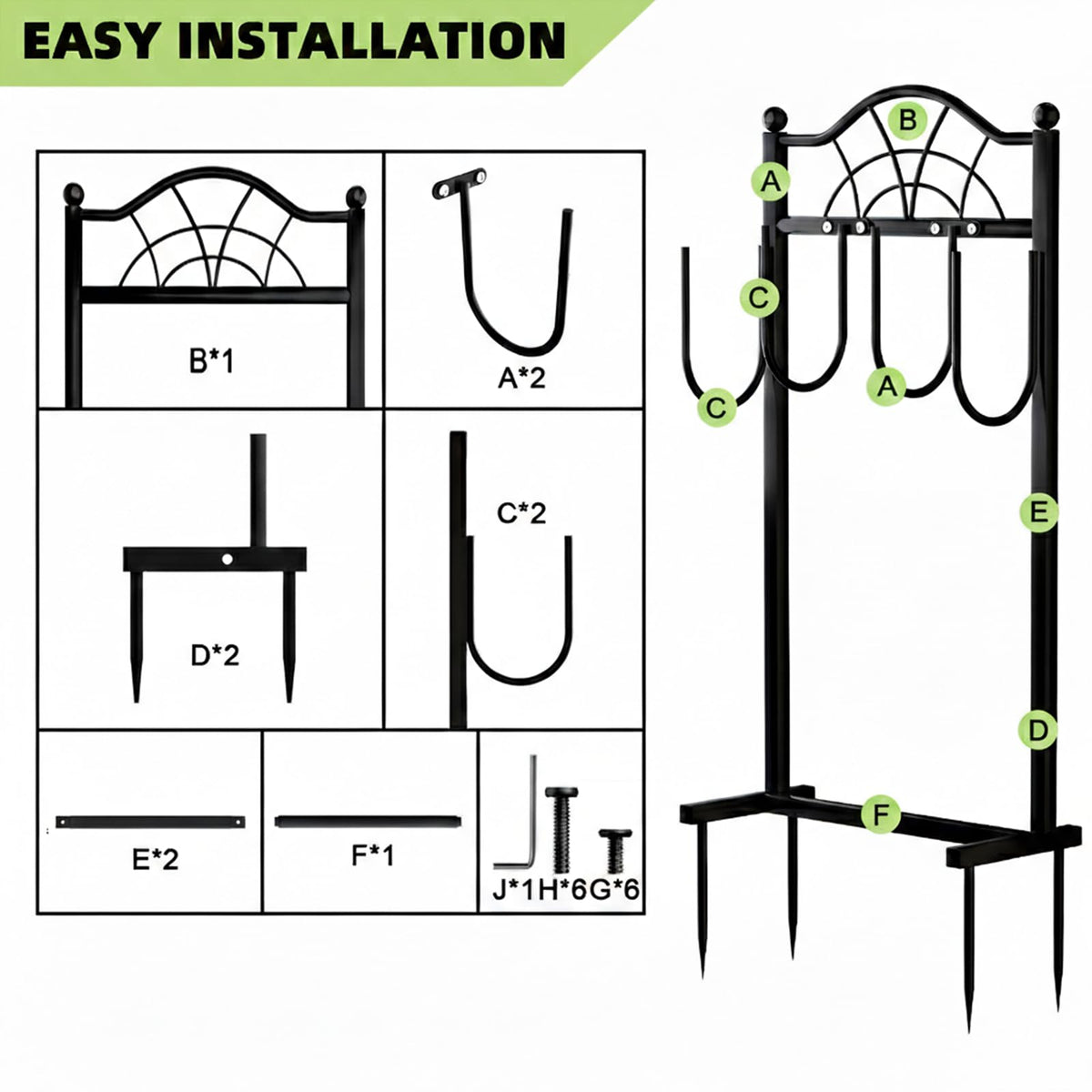 Shomextol easy-assembly design lets you relocate or store quickly.