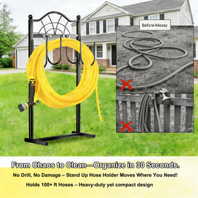 Shomextol tangle-resistant feature protects hoses from knots and wear.