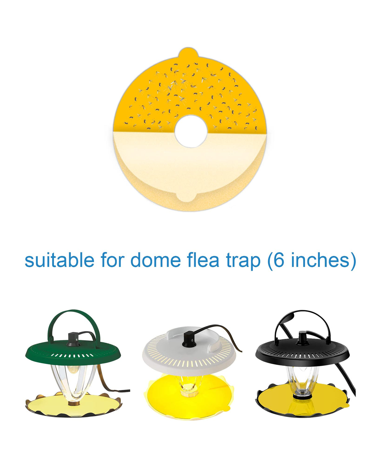 Shootingstar refill disc with hole design for secure trap placement