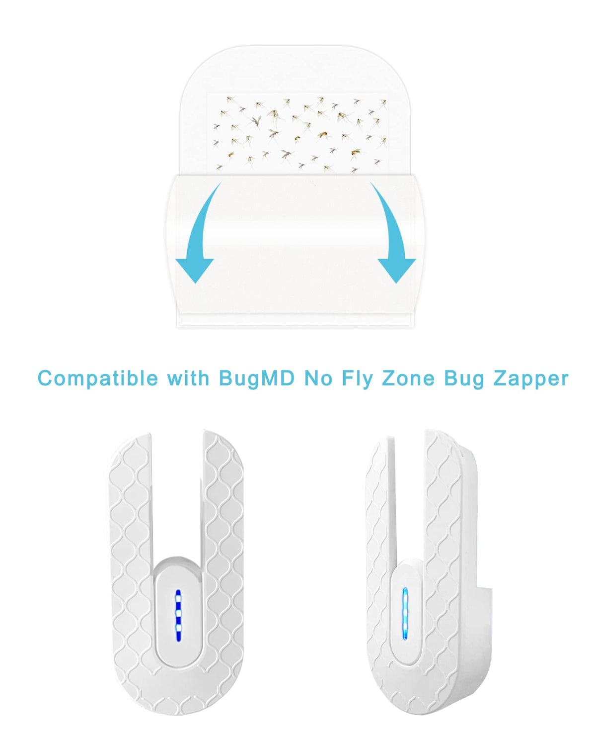 Shootingstar sticky card refill for no-fly-zone trap ready for rapid mosquito capture.
