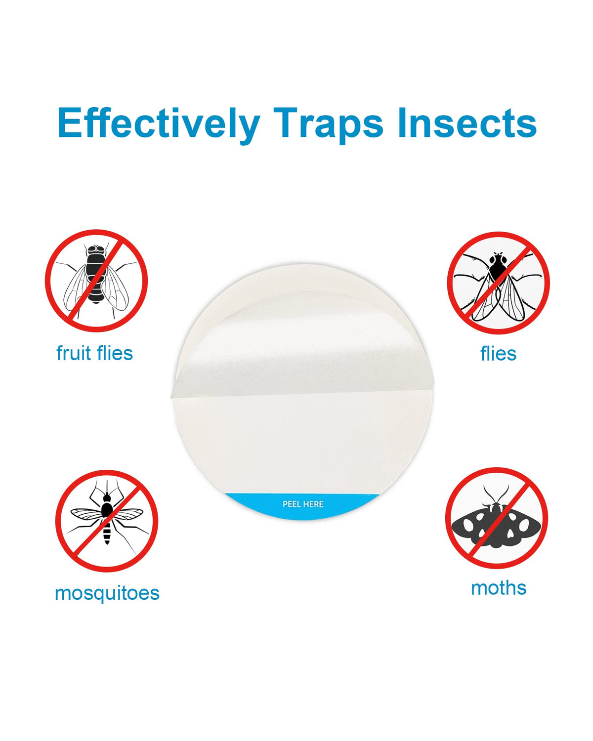 Shootingstar sticky pads with easy peel design simplify refilling inside traps.