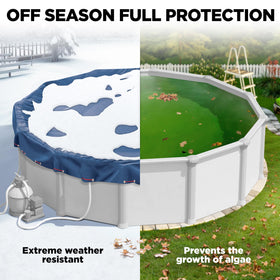 Shop Square 21 ft round cover provides UV protection for year-round use