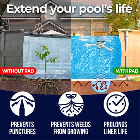 Shop Square puncture-protection oval pad shields your liner from sharp objects.