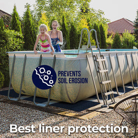 Shop Square pool pad offers multiple size options to fit various pools.