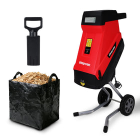 Shop-Vac Electric Wood Chipper motor spins at high speed for fast yard cleanup