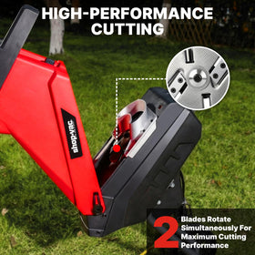 Convenient transport handle lets you move it around the yard