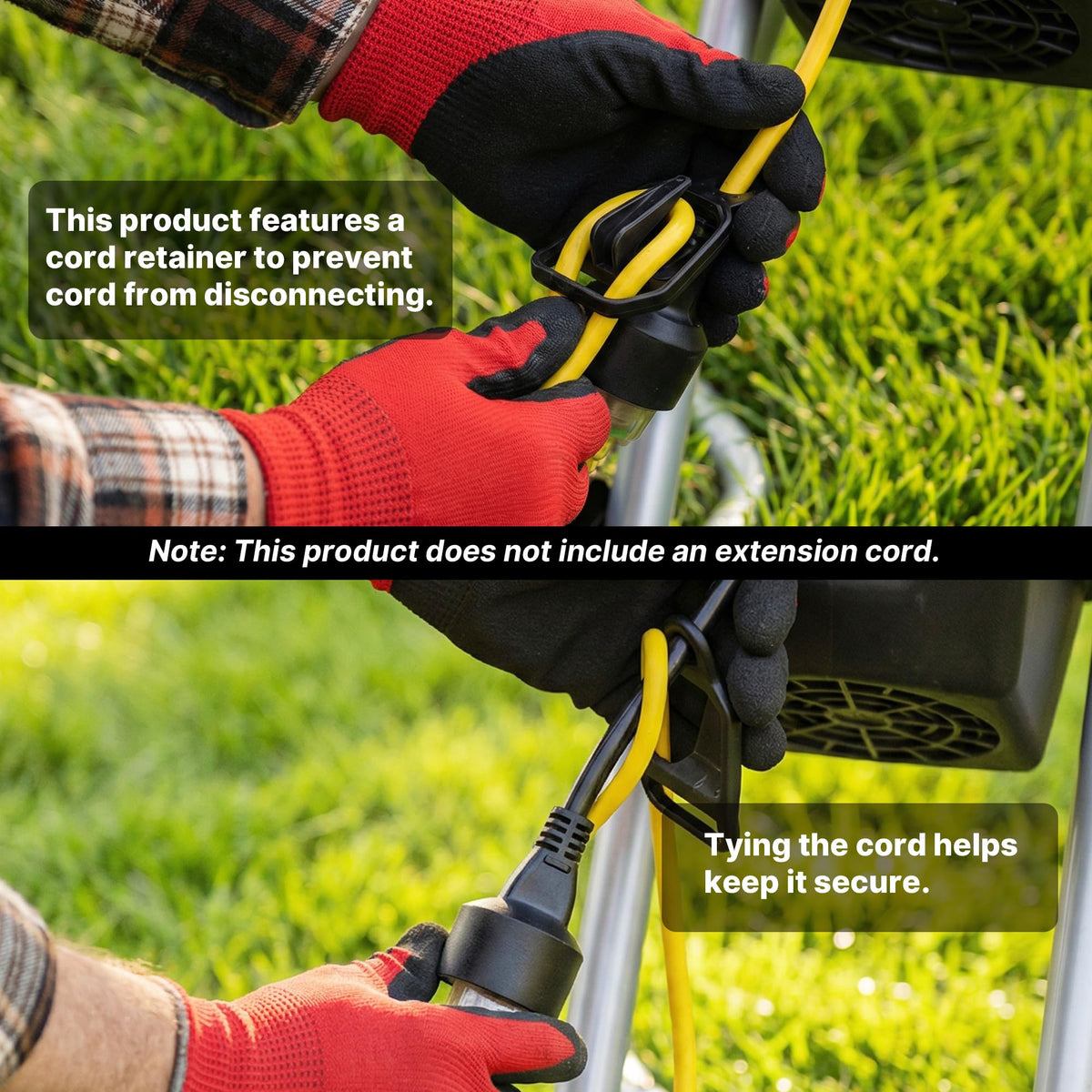 Handles yard debris with a 1-3/4 inch cutting capacity