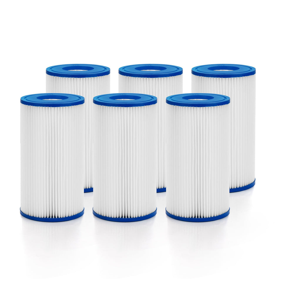 Shop-Vac Type A/C pool filter cartridge front view, durable and easy to replace.