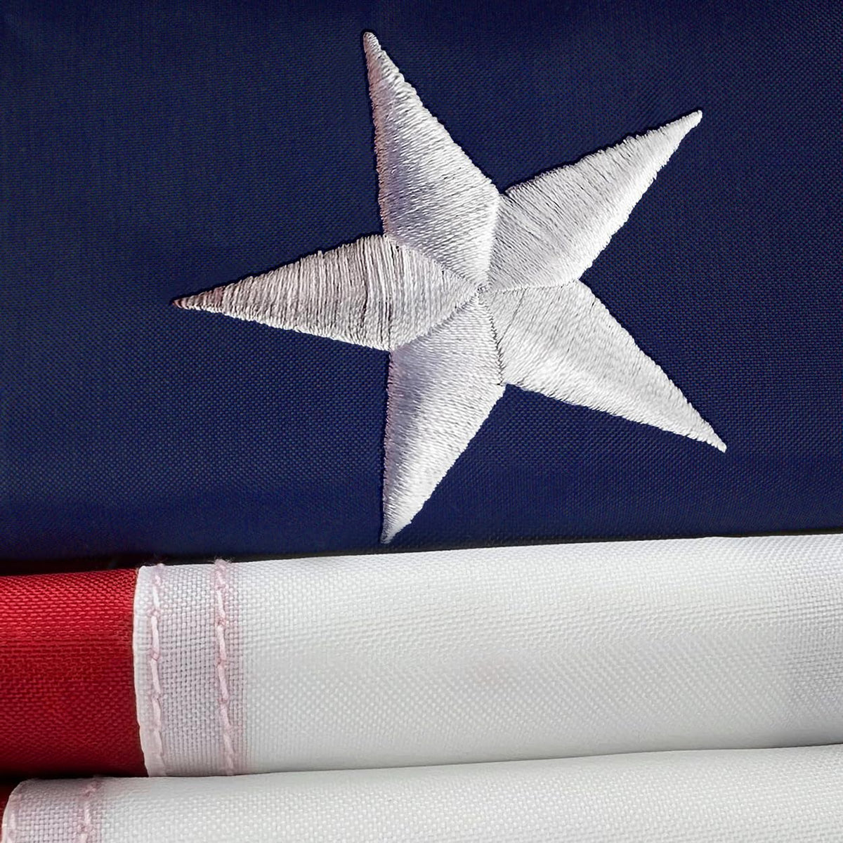 Shop72 American flag 3x5 heavy-duty nylon for outdoor display.