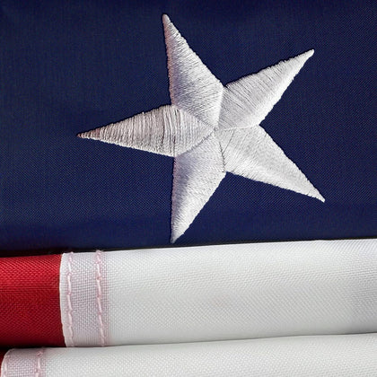 Shop72 American flag 3x5 heavy-duty nylon for outdoor display.