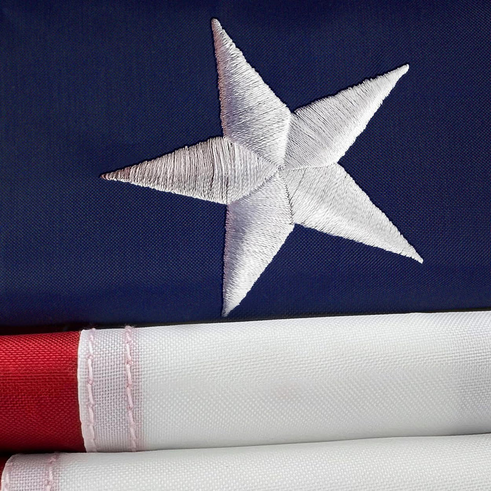 Shop72 American flag 3x5 heavy-duty nylon for outdoor display.