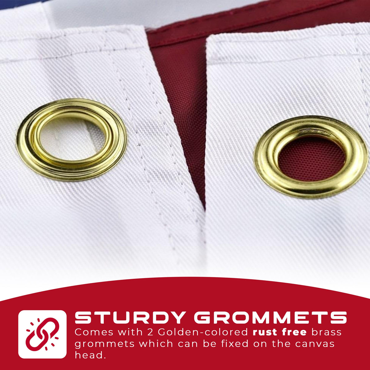 Shop72 flag with embroidered stars for vivid, durable patriot display.