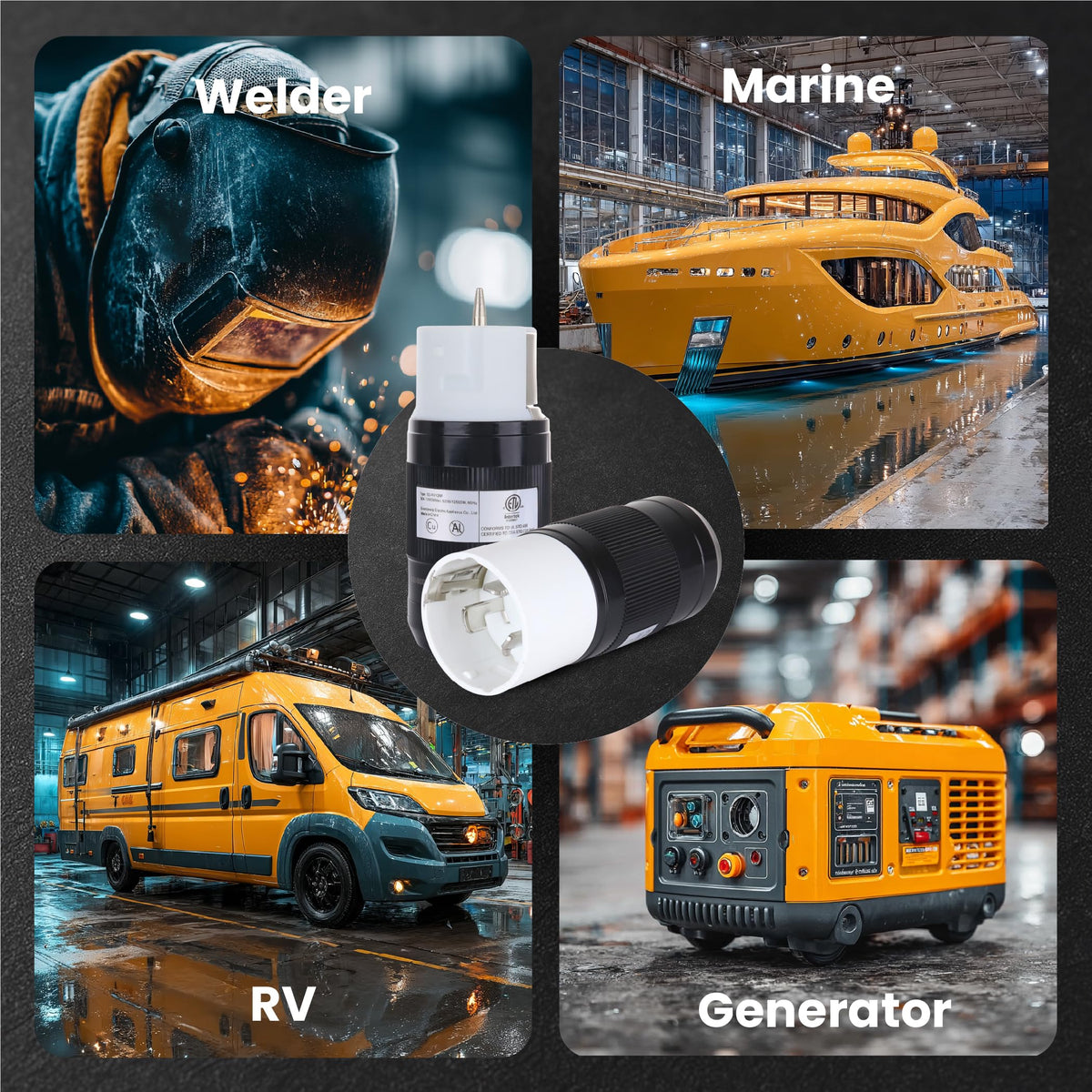 Shopcorp clearly labeled devices simplify setup and identification during use.