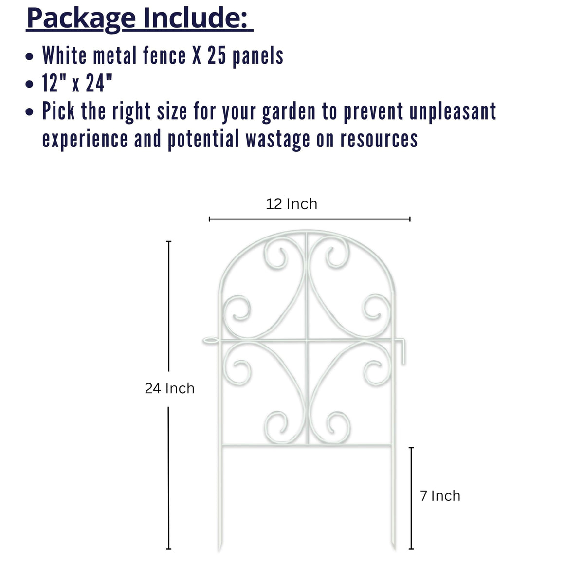 ShopLaLa butterfly arch white fence panel adds charming borders to flower beds.