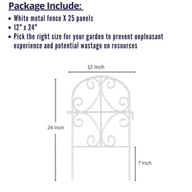 ShopLaLa butterfly arch white fence panel adds charming borders to flower beds.