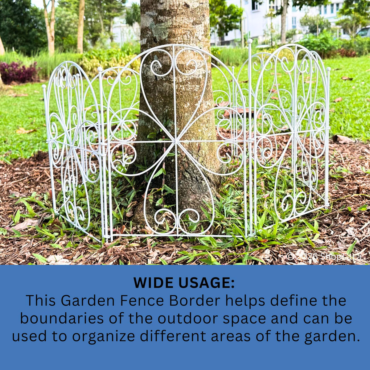 ShopLaLa flower bed edging creates colorful garden boundaries for neat beds.