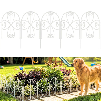 ShopLaLa heart fence panel for garden borders, adds decorative boundary.
