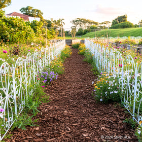 ShopLaLa pet-friendly border helps protect garden from small animals outdoors.