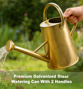 ShopWithGreen galvanized steel watering can offers durable, rust-resistant performance