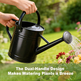 Shopwithgreen galvanized steel watering can for durability and rust resistance