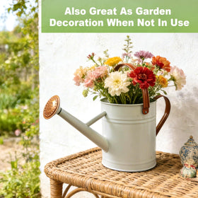 Shopwithgreen watering can works as a decorative vase when not in use