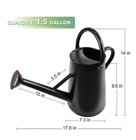 ShopWithGreen Watering Can with removable sprinkler head for delicate showers or strong streams.
