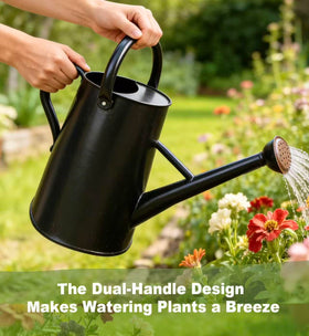 ShopWithGreen Watering Can top handle is adjustable for your preferred watering angle.