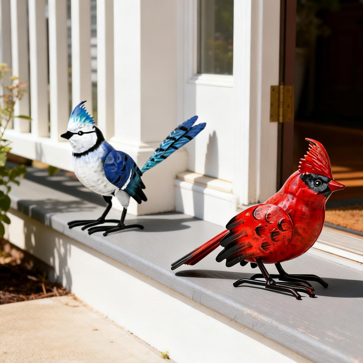 Shorayn 3D realistic bird design adds depth to garden beds.