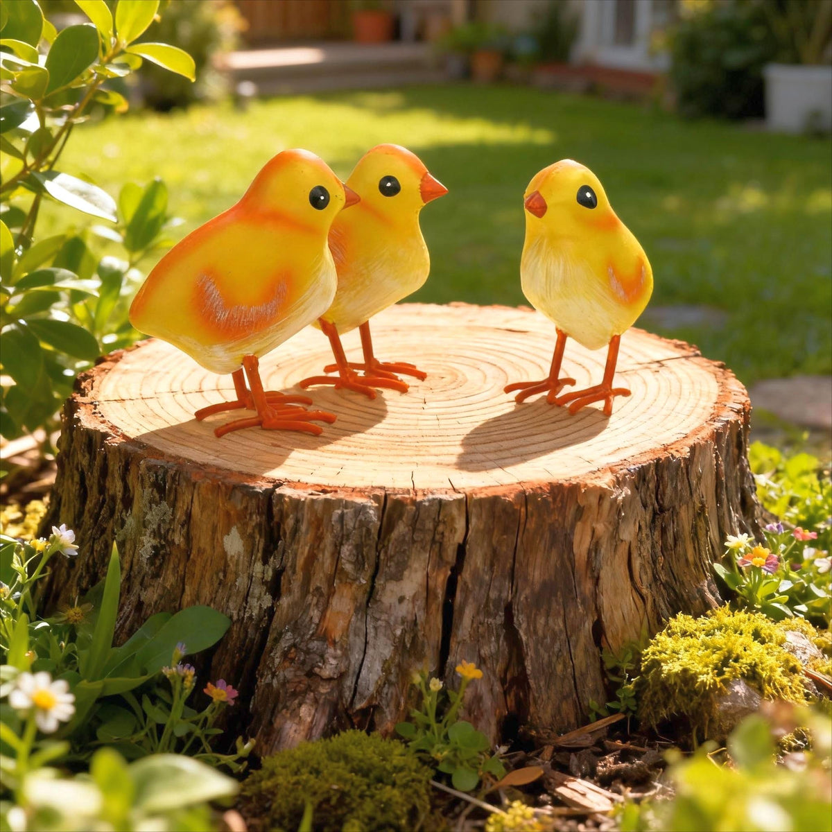 Shorayn chicken yard art metal statues offer lifelike charm that livens any garden corner.