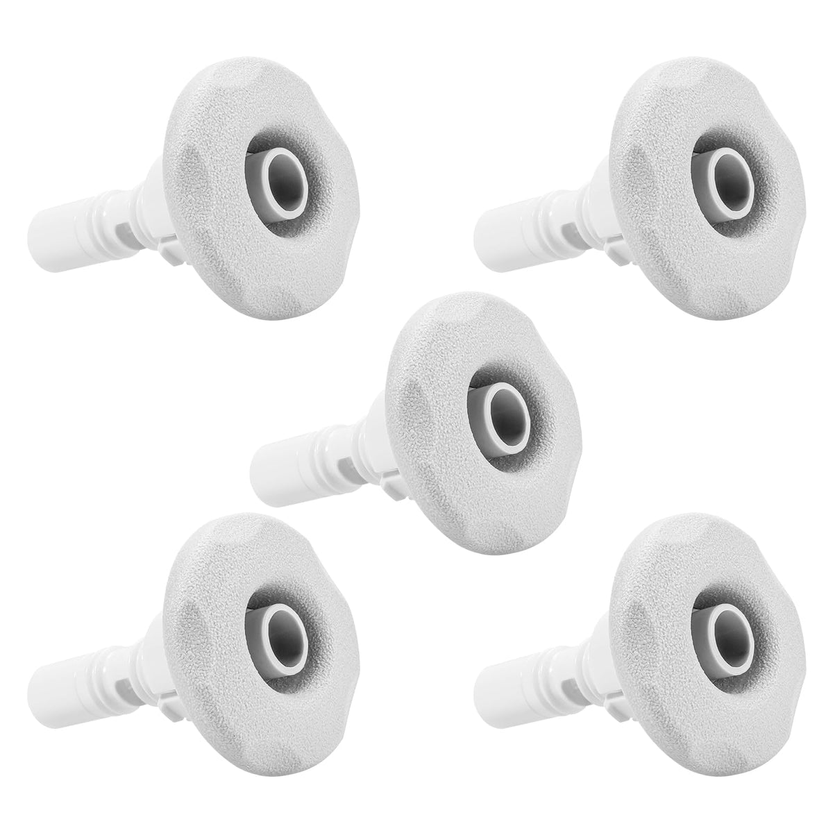 Showingo 2-inch spa jet front view with snap-in design for quick replacement.