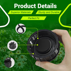 Showingo high-grade plastic cap and cover close-up durability.
