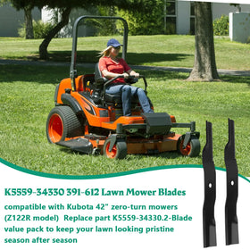 Showingo K5559-34330 wide two-and-a-half-inch blade for longer life