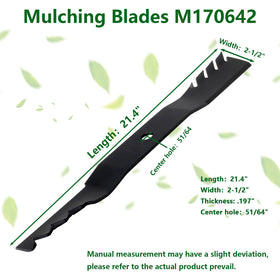 showingo M170642 blade-fit for John Deere 42-inch deck precise replacement.