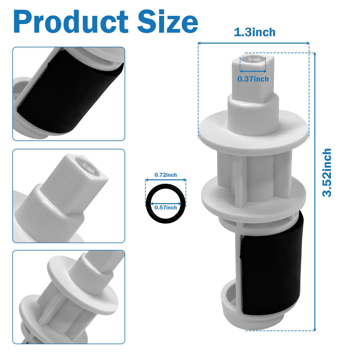 Showingo neck jet valve insert improving spa water routing and comfort