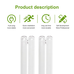 Showingo UV bulb installed in filter assembly for quick swaps.