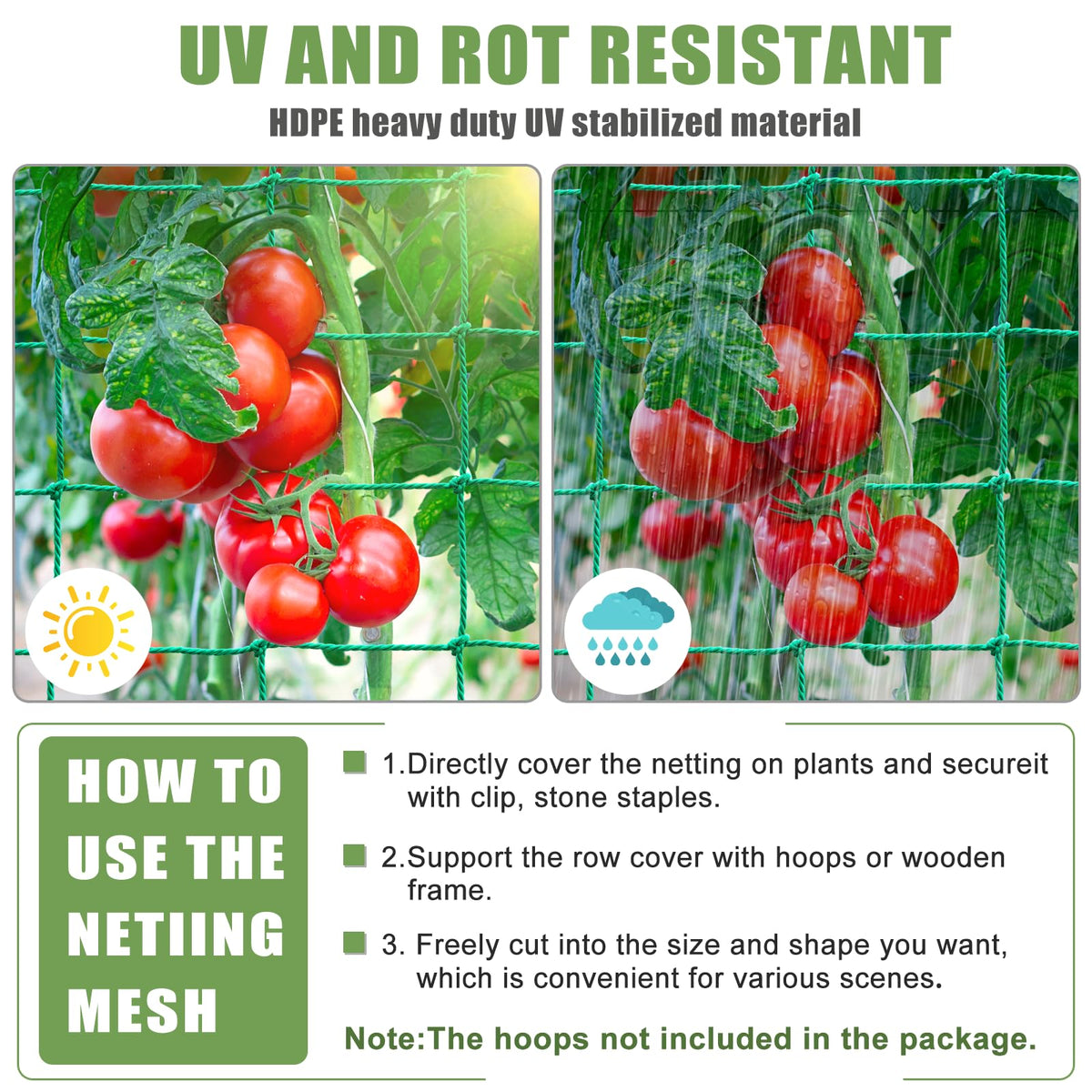 SHPPETONB vegetable trellis is lightweight yet durable for outdoor use.