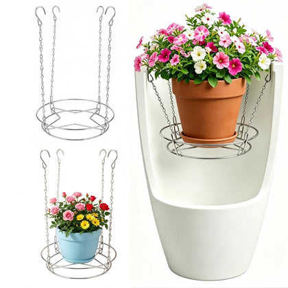 Shrandi adjustable planter insert in a 12-inch pot, ideal for quick decor updates.